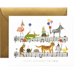 Happy Birthday To You Animals Greetings Card By Rifle Paper Co.