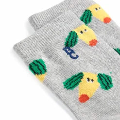 Happy Dog All Over Short Socks by Bobo Choses