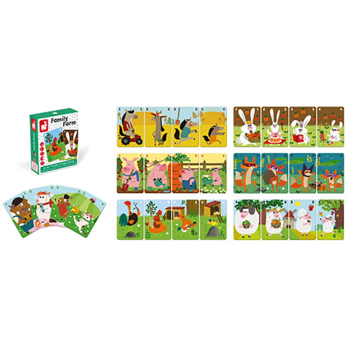Happy Family Farm Game by Janod
