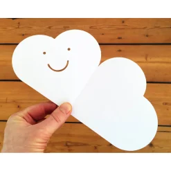 Happy Heart Greetings Card by Cut&Make