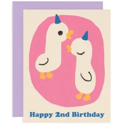 Happy 2nd Birthday Age Greetings Card by Maria Ramos for Wrap