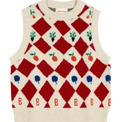 Harlequin Knitted Vest by Bobo Choses Womenswear - Last One In Stock - Extra Small