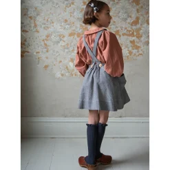 Harriet Pinafore in Mini Houndstooth by Soor Ploom - Last Ones In Stock - 6-8 Years