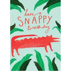 Have A Snappy Birthday Greetings Card by Amy Hodkin for Earlybird Designs