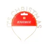 Head Turners It's Christmas Headband in White by Talking Tables
