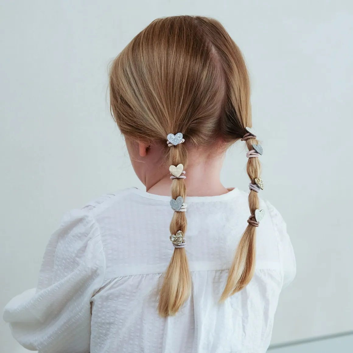 Heart Mini Ponies Hair Bands by Mimi & Lula