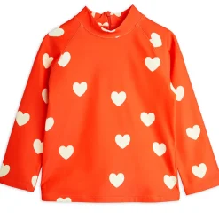 Hearts AOP UV Swim Top by Mini Rodini