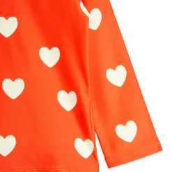 Hearts AOP UV Swim Top by Mini Rodini