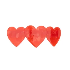 Hearts French Barette Curved Hair Clip by Coucou Suzette