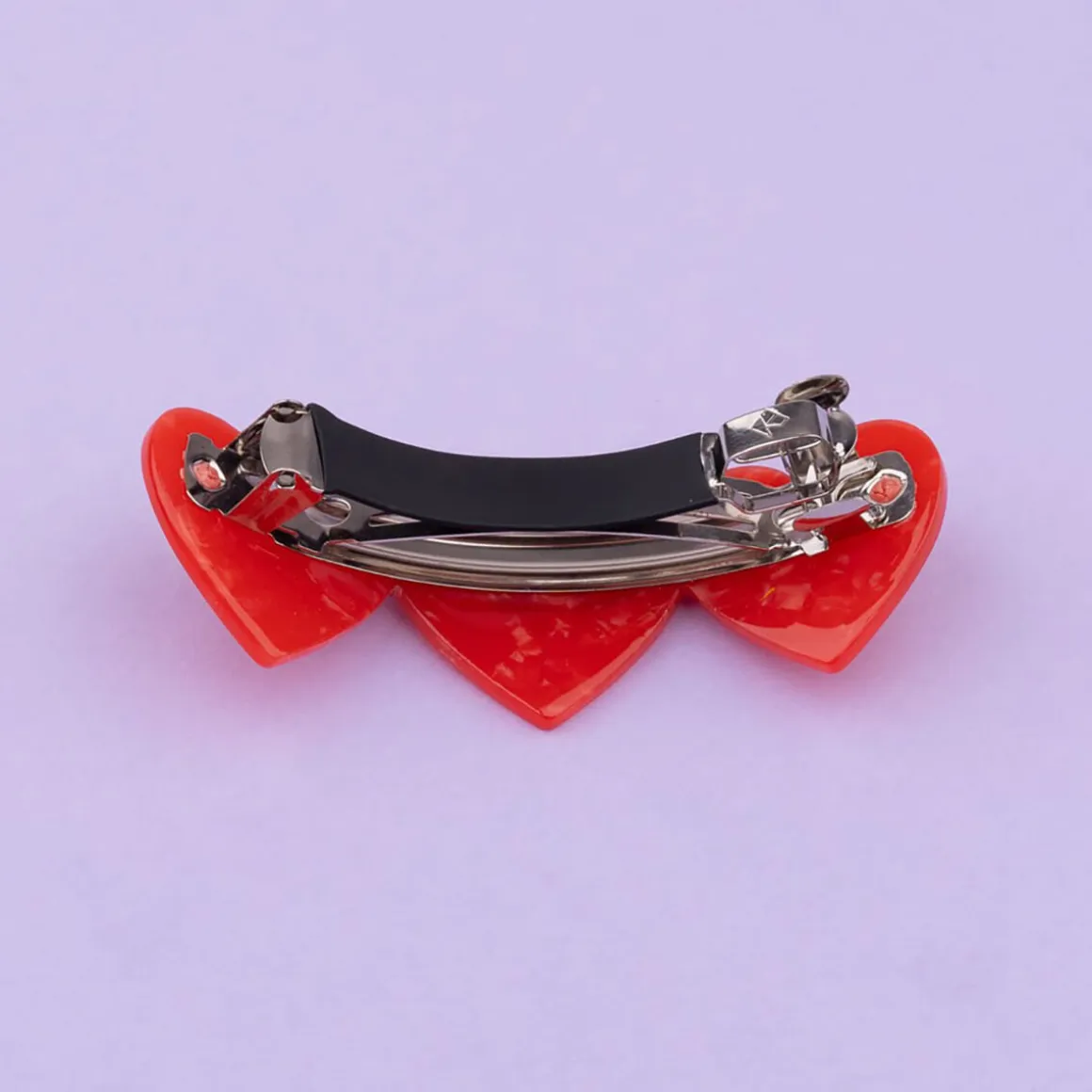 Hearts French Barette Curved Hair Clip by Coucou Suzette
