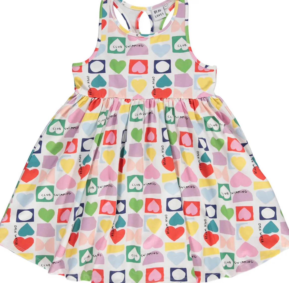 Hearts Iggy Dress by Beau Loves - Last One In Stock - 8-9 Years