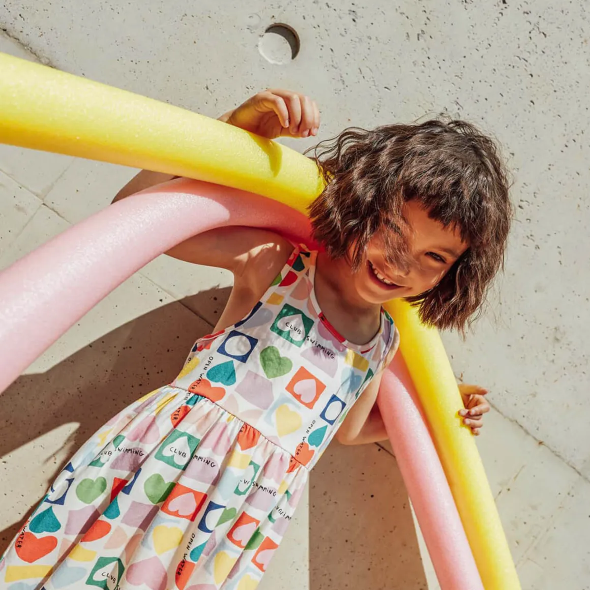 Hearts Iggy Dress by Beau Loves - Last One In Stock - 8-9 Years