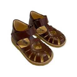 Heart Starter Sandals in Angulus Brown by Angulus