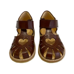 Heart Starter Sandals in Angulus Brown by Angulus
