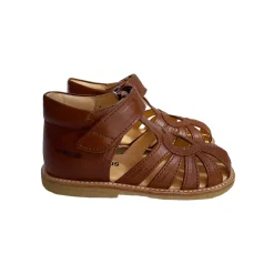 Heart Starter Sandals in Cognac by Angulus