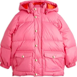 Heavy Hooded Puffer Jacket in Pink by Mini Rodini
