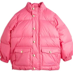 Heavy Hooded Puffer Jacket in Pink by Mini Rodini