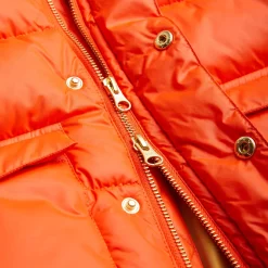 Heavy Hooded Puffer Jacket in Red by Mini Rodini