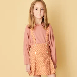Hedera Skirt in Apricot Geo Print by Caramel - Last One In Stock - 10 Years