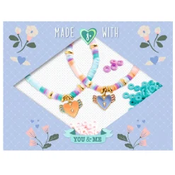 Heishi Hearts You And Me Twin Bracelets Craft Kit by Djeco