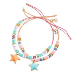 Heishi Stars You And Me Twin Bracelets Craft Kit by Djeco
