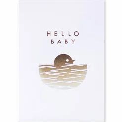 Hello Baby Bird Nest Card by Dicky Bird