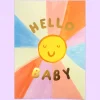 Hello Baby Sunshine Greetings Card by Eleanor Bowmer