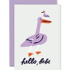 Hello Bebe Greetings Card by Rozalina Burkova for Wrap