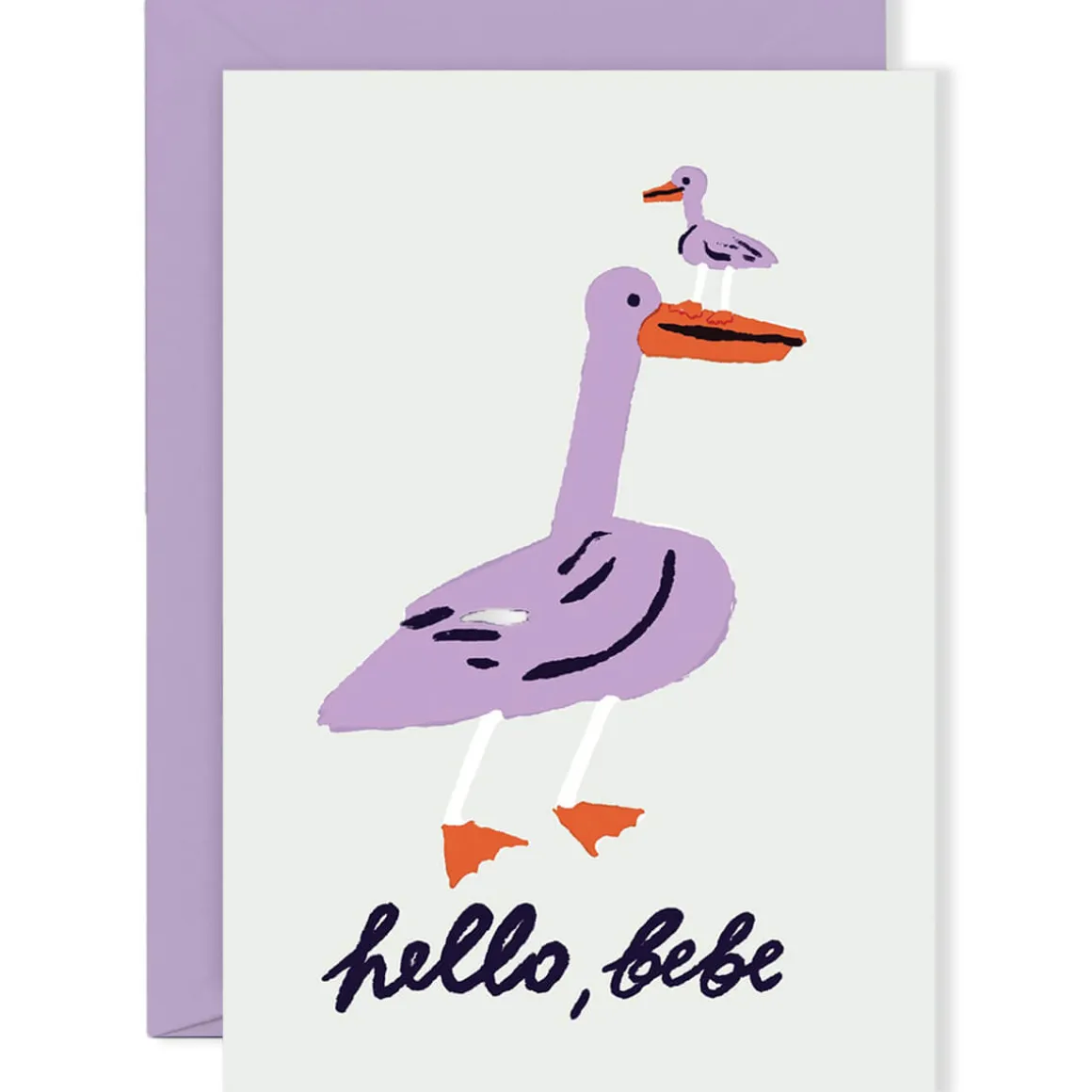 Hello Bebe Greetings Card by Rozalina Burkova for Wrap