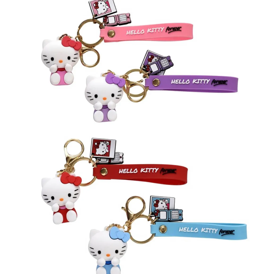 Hello Kitty 3D Character Keyring (Various Colours) by Take Care