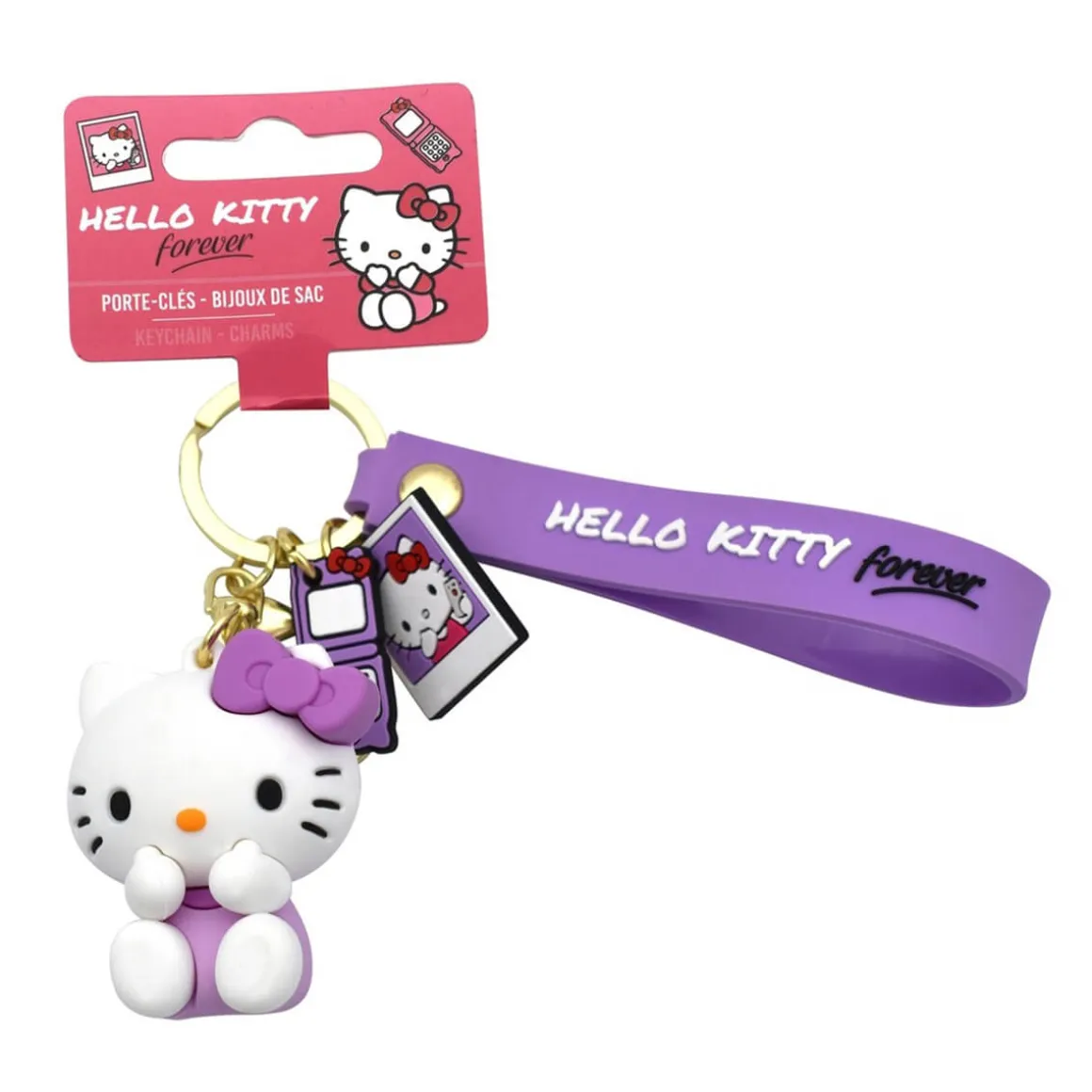 Hello Kitty 3D Character Keyring (Various Colours) by Take Care