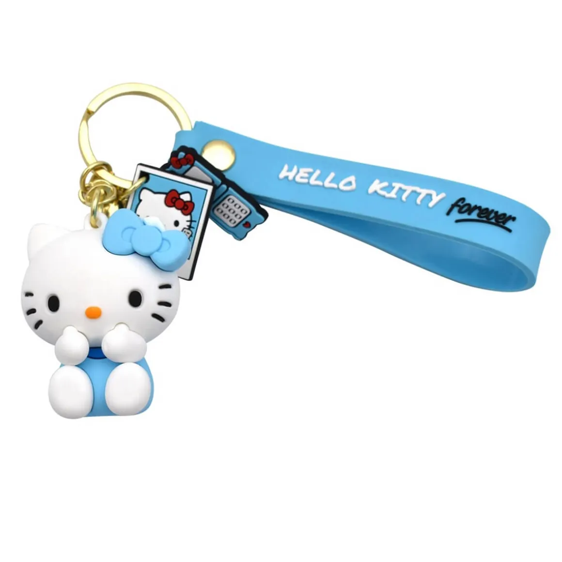 Hello Kitty 3D Character Keyring (Various Colours) by Take Care