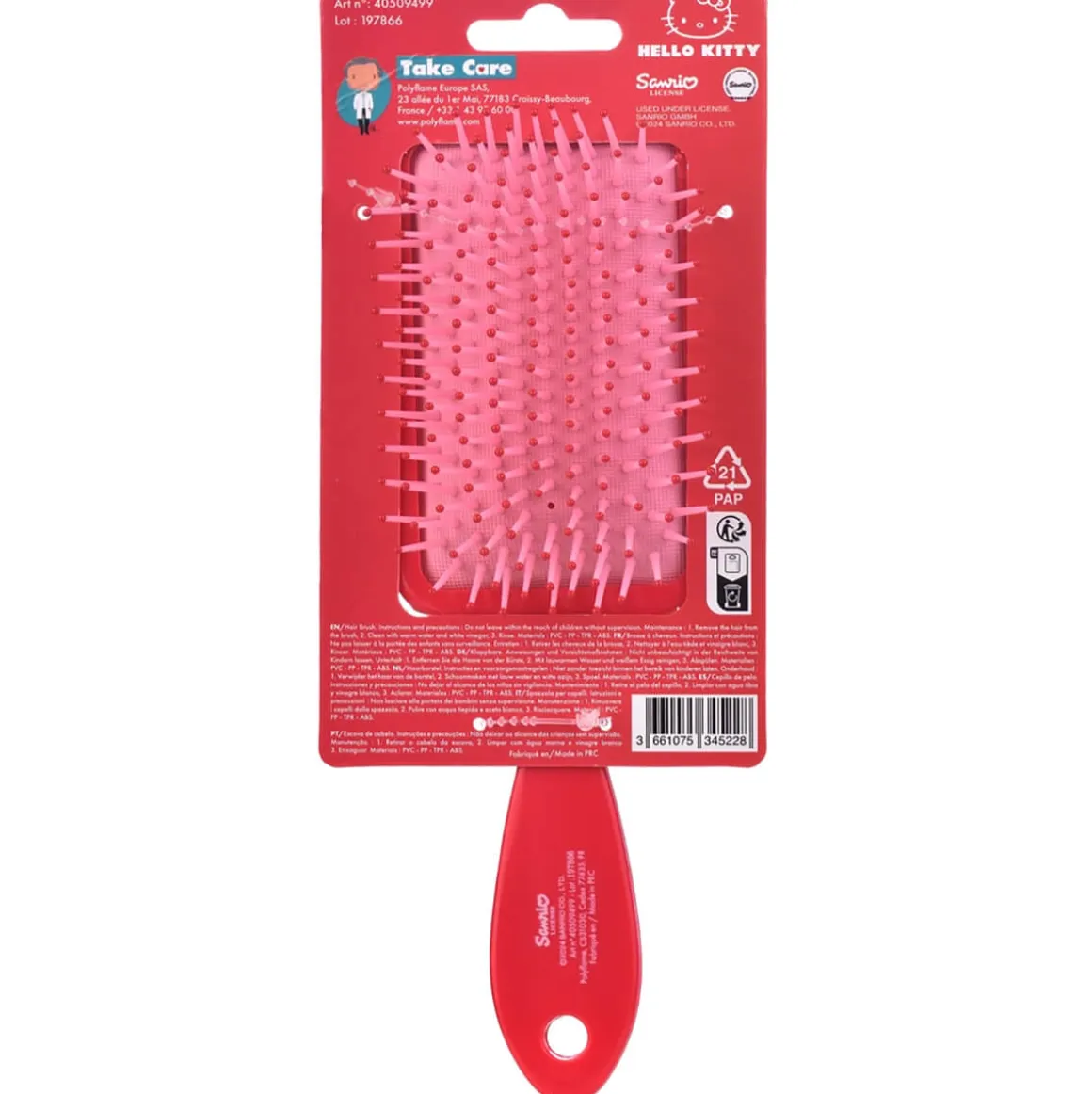 Hello Kitty Detangling Hairbrush by Take Care