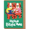Hello Little One Greetings Card by Studio Boketto