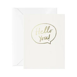Hello You Mini Greetings Card by Leah Quinn for Card Nest