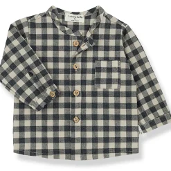 Henry Flannel Shirt in Taupe by 1+ in the Family - Last One In Stock - 6 Months