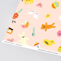 Hey Baby Gift Wrap by Holly St Clair for Wrap