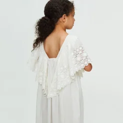 Hibiscus Dress in Vintage White by Faune