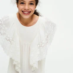 Hibiscus Dress in Vintage White by Faune