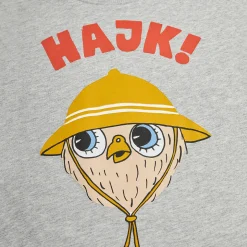 Hike Baby T Shirt in Grey Melange by Mini Rodini - Last One In Stock - 56/62 (1-4 Months)