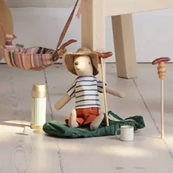 Hiking Big Brother Mouse (Striped Top) by Maileg