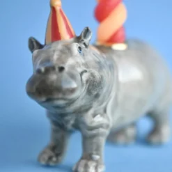 Hippo Ceramic Cake Topper by Camp Hollow