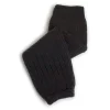 Hélène Ribbed Merino Wool Legwarmers in Noir de Charbon by Collegien