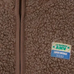 Hoktown Kid's Fleece Jacket in Melange Candied Chestnut by American Vintage
