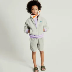 Hoktown Kid's Fleece Jacket in Polar Melange by American Vintage