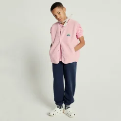 Hoktown Kid's Sleeveless Fleece Jacket in Melange Sugared Almond by American Vintage