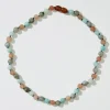 Holiday Kids Necklace in Moonstone And Cherry Quartz by Nirrimis