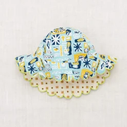 Holiday Sunhat in Sky Collection by Misha & Puff