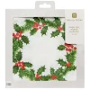 Holly Linen Feel Paper Napkins by Talking Tables
