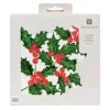 Holly Shaped Paper Napkins by Talking Tables